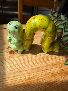 Vintage Ceramic Caterpillar Decor
